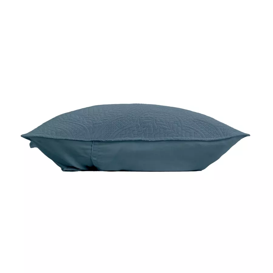 Housse de coussin (40 cm) Romane Bleu canard 4
