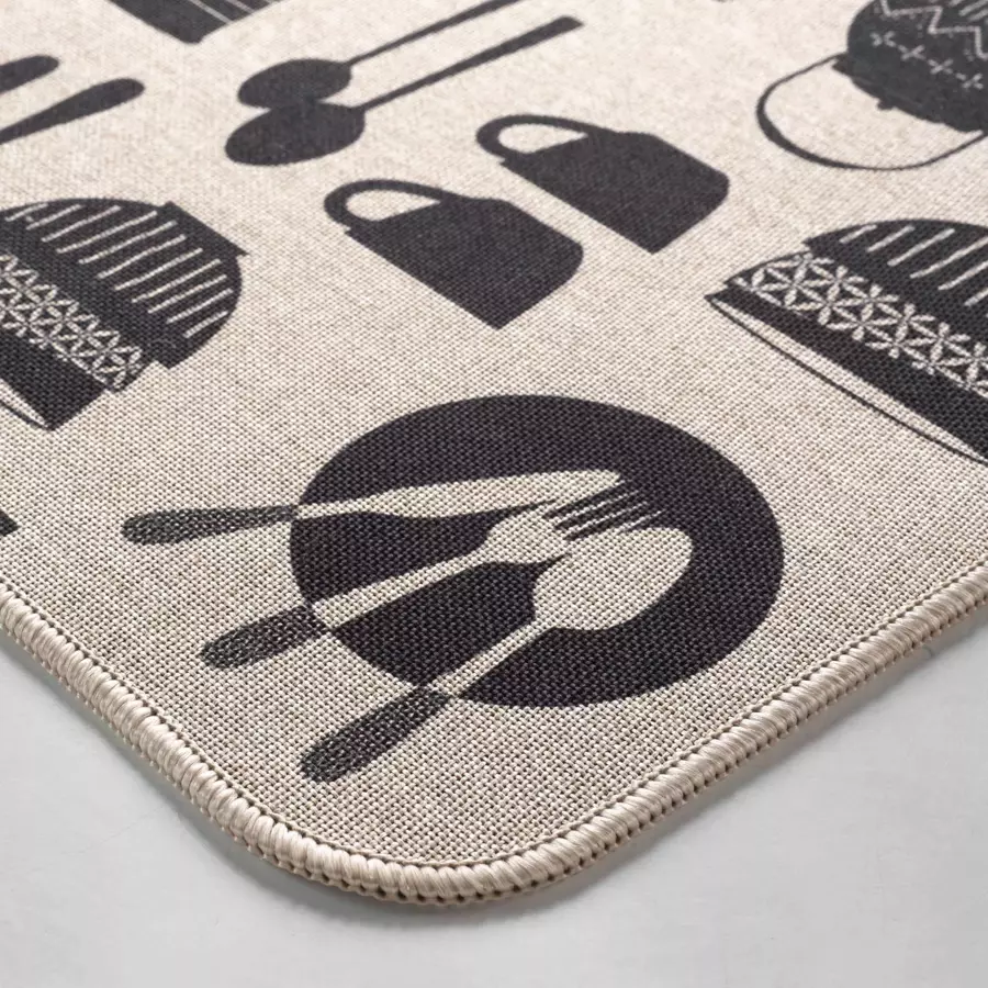 Alfombra de cocina (120 cm) Kitchen Beige 4
