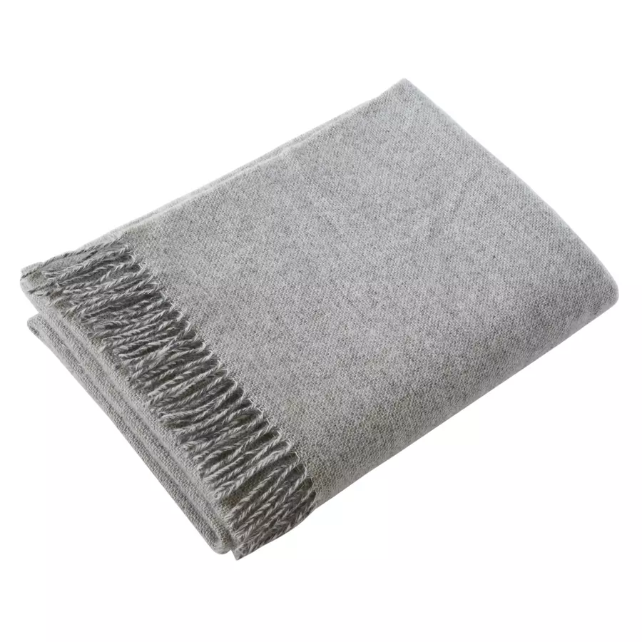 Plaid laine (200 cm) Martin Gris