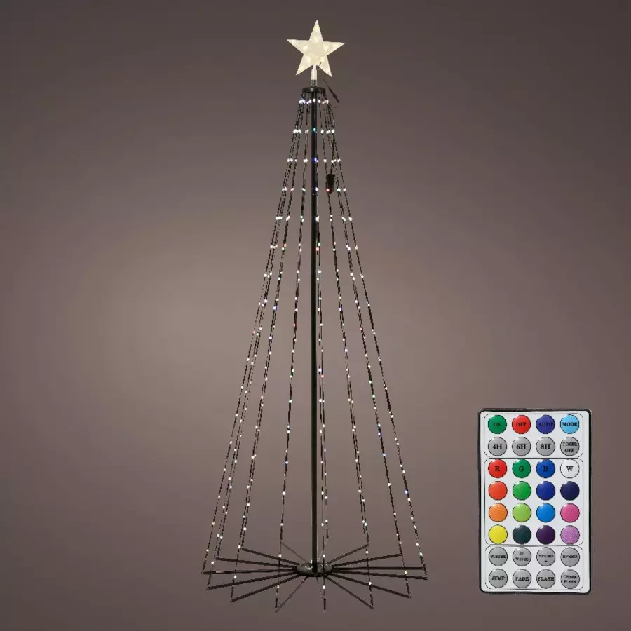 Cono luminoso  luces danzantes negras y multicolor Multicolor 295 Micro LED 4