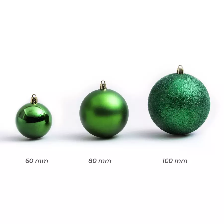 Set van 20 kerstballen New Alpine Mix dennengroen