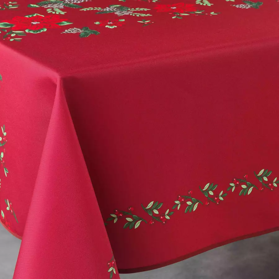 Mantel rectangular (L300 cm) Isadora Rojo 4
