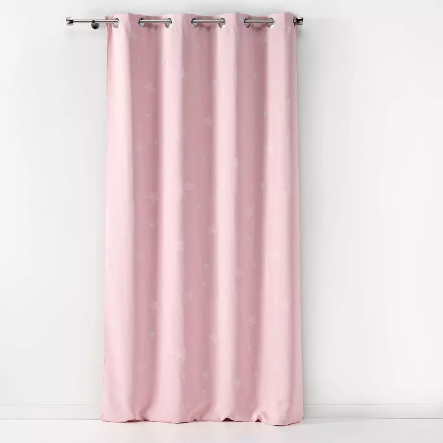 Cortina opaca fosforescente(140 x 240 cm) Fluo Night Rosa 5