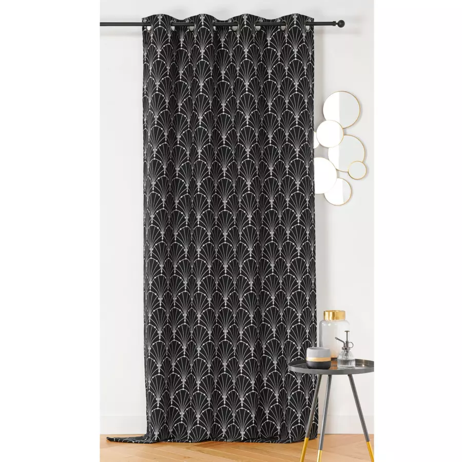Cortina semi opaca (140 x 260 cm) Charleston Plata 4