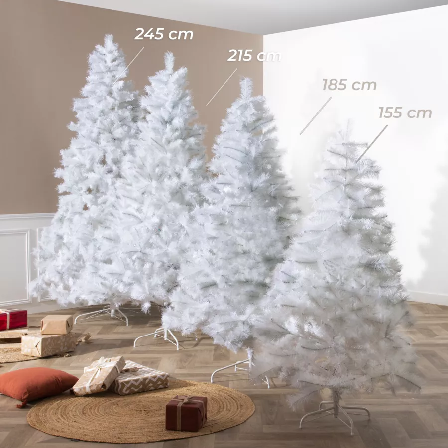Árbol de Navidad artificial Oregon H185 cm Blanco 
