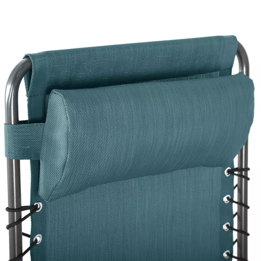 Fauteuil de jardin relax Silos - Bleu canard