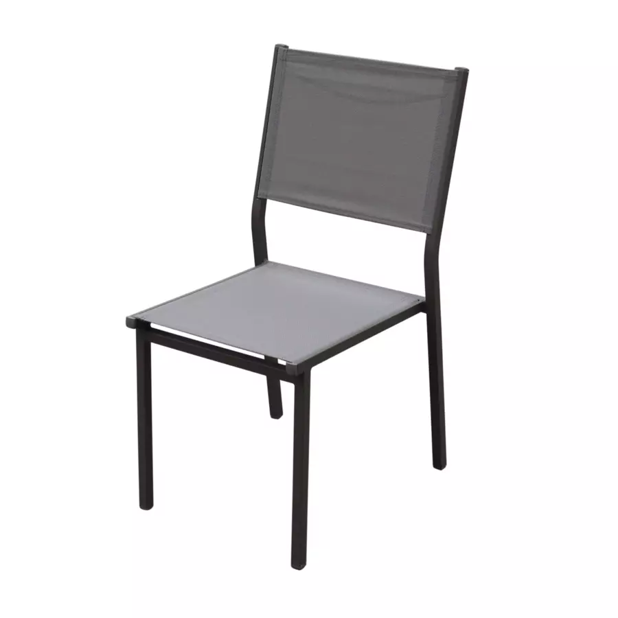 Chaise de jardin alu empilable Murano - Taupe