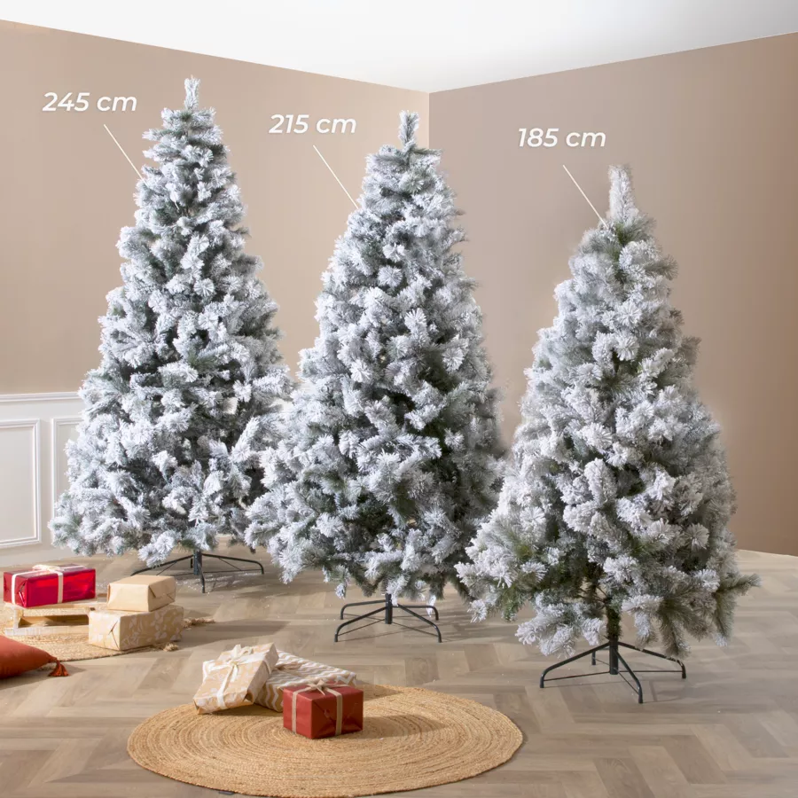 Abeto artificial de Navidad Oregon Altura 310 cm Verde nevado