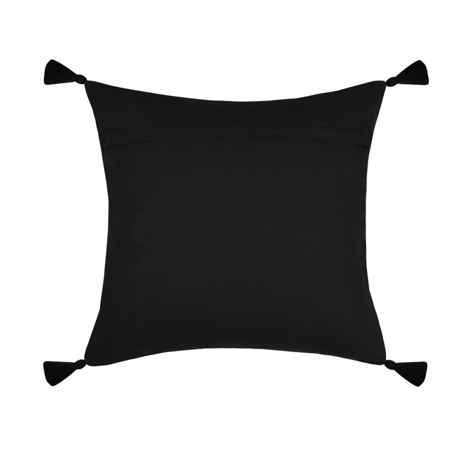 Cuscino quadrato di cotone (40 x 40 cm) Kinogi Nero