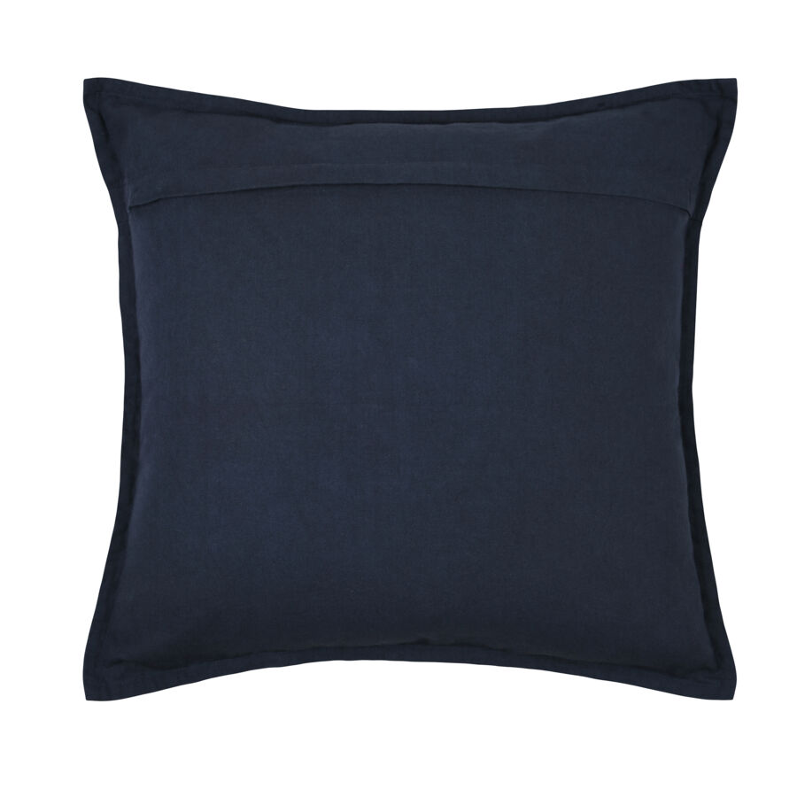 Cuscino quadrato di cotone (50 x 50 cm) Fregate Blu marino