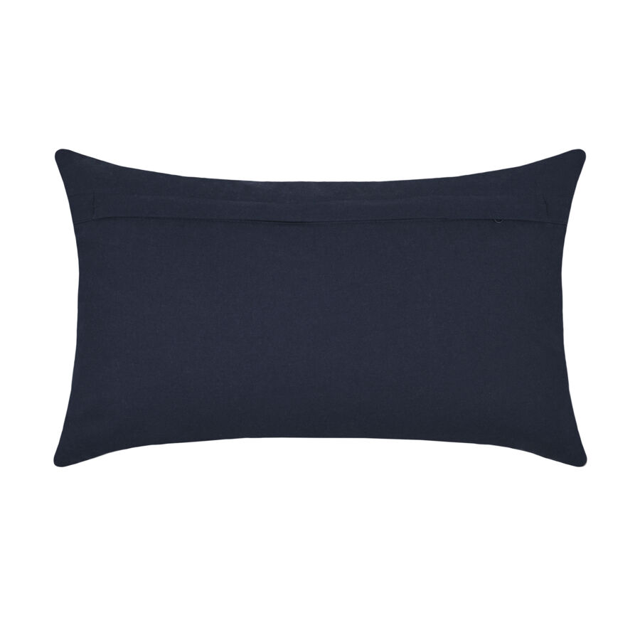 Cuscino rettangolare cotone (30 x 50 cm) Escale Blu marino