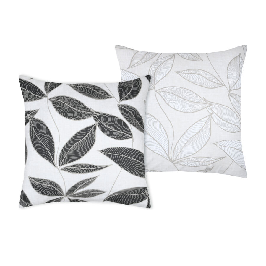 Federa cuscino letto quadrata percalle di cotone (63 x 63 cm) Matisse Grigio