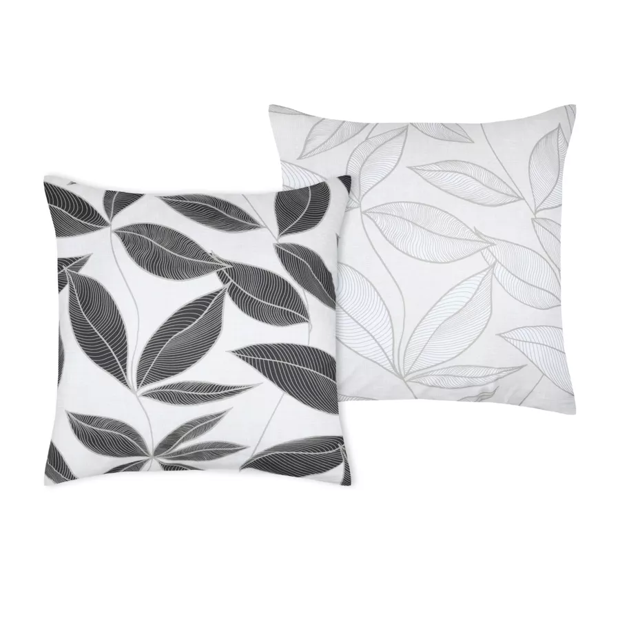 Funda de almohada cuadrada en percal de algodón (63 x 63 cm) Matisse Gris