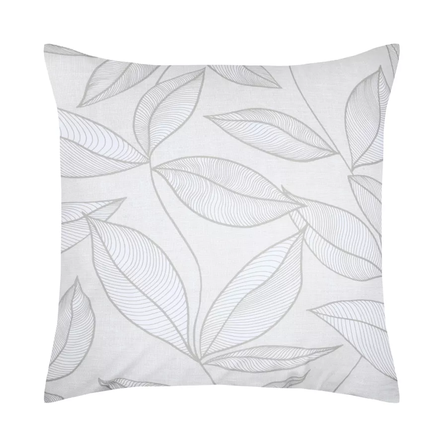 Funda de almohada cuadrada en percal de algodón (63 x 63 cm) Matisse Gris