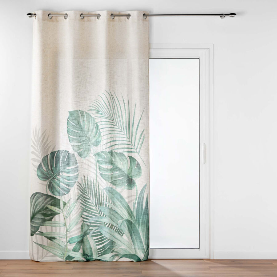 Vorhang aus Polyester (140 x 260 cm) Equateur Grün