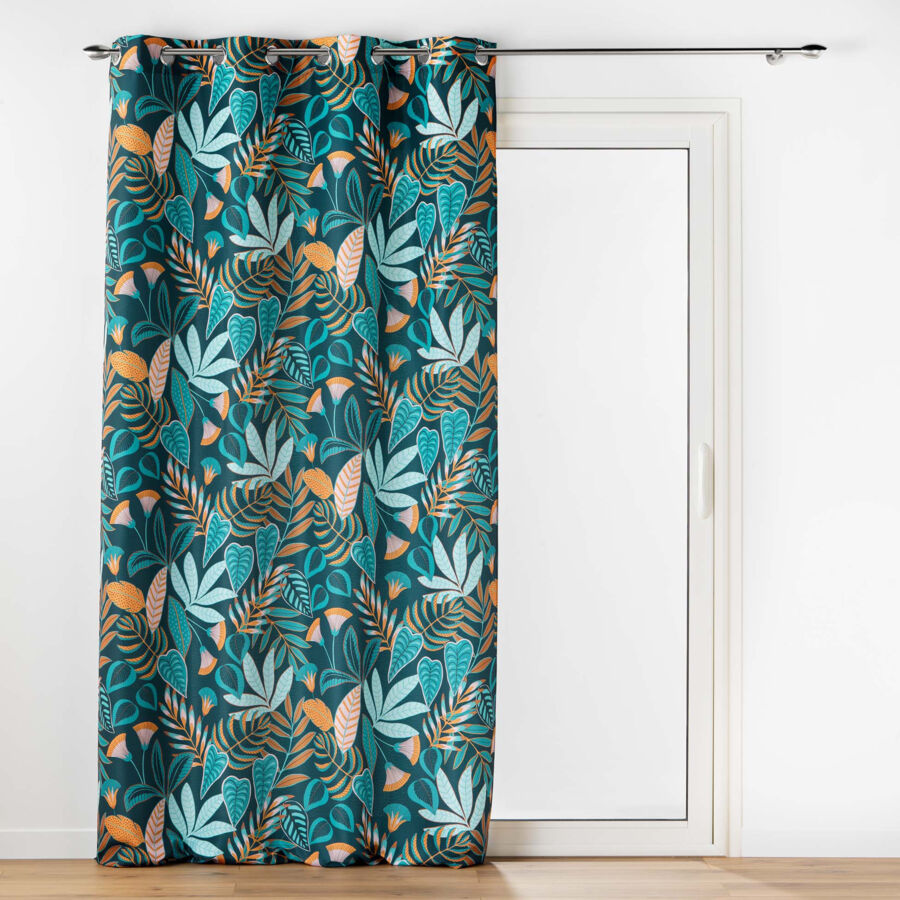 Gordijn polyester (140 x 260 cm) Tilda Groen