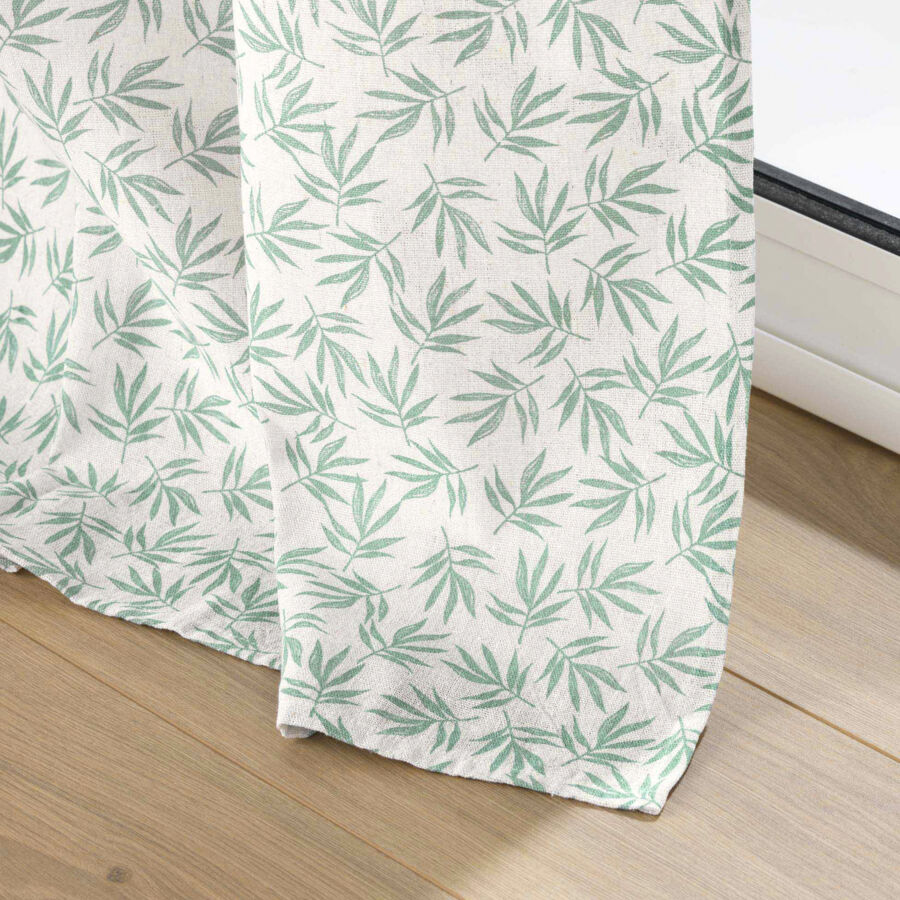 Rideau polyester (140 x 240 cm) Maddy Vert sauge 