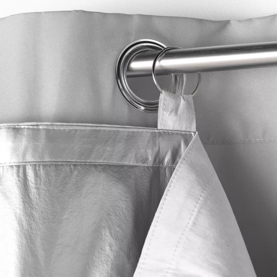 Thermisch gordijn  met uitneembare voering (130 x 230 cm) Cover Grijs