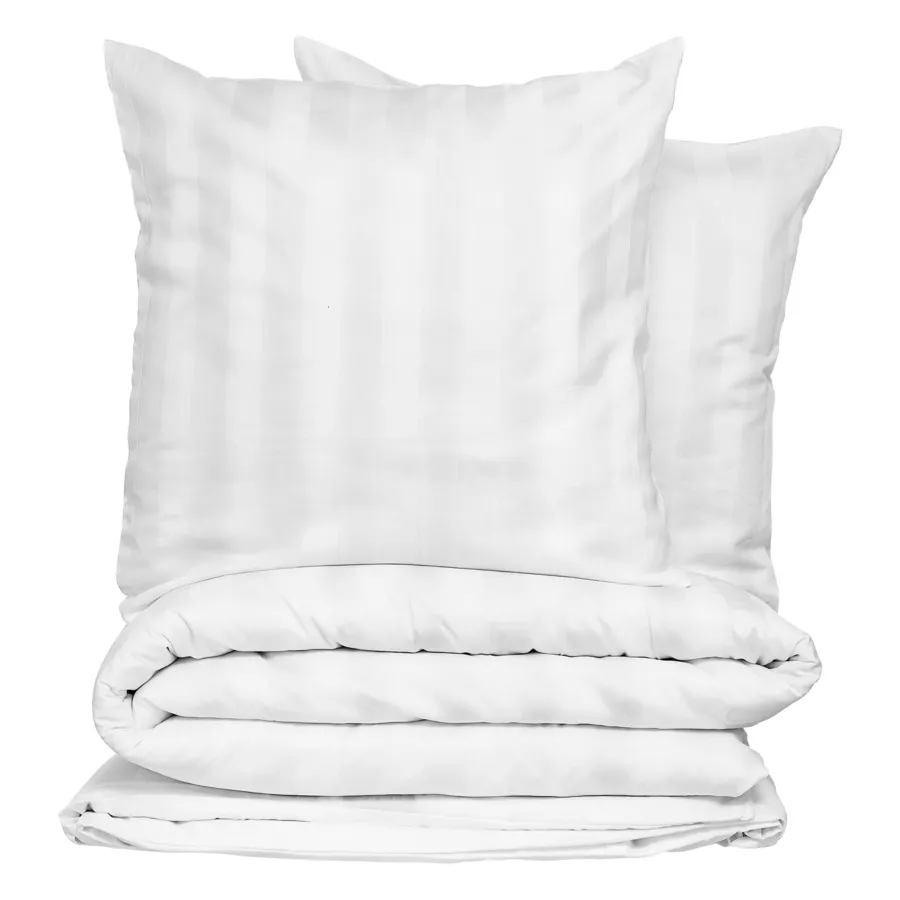 PARURE COT SATN BLC 240X220 L, 240 x P, 220 x H, 0,5 cm Blanc
