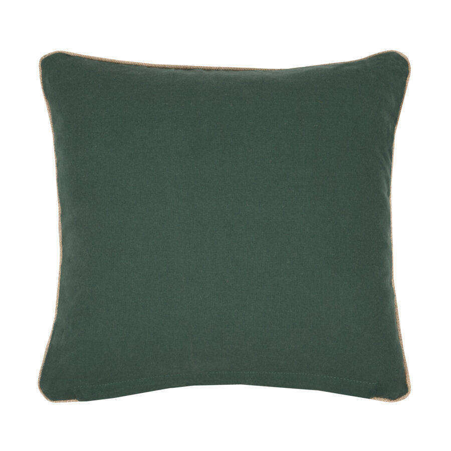 Coussin carré coton (40 x 40 cm) Bunty Vert