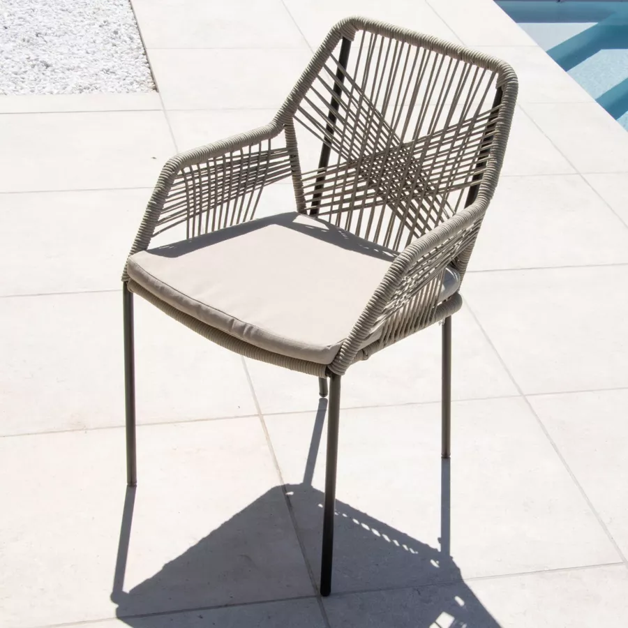 Fauteuil de jardin empilable Seville - Beige