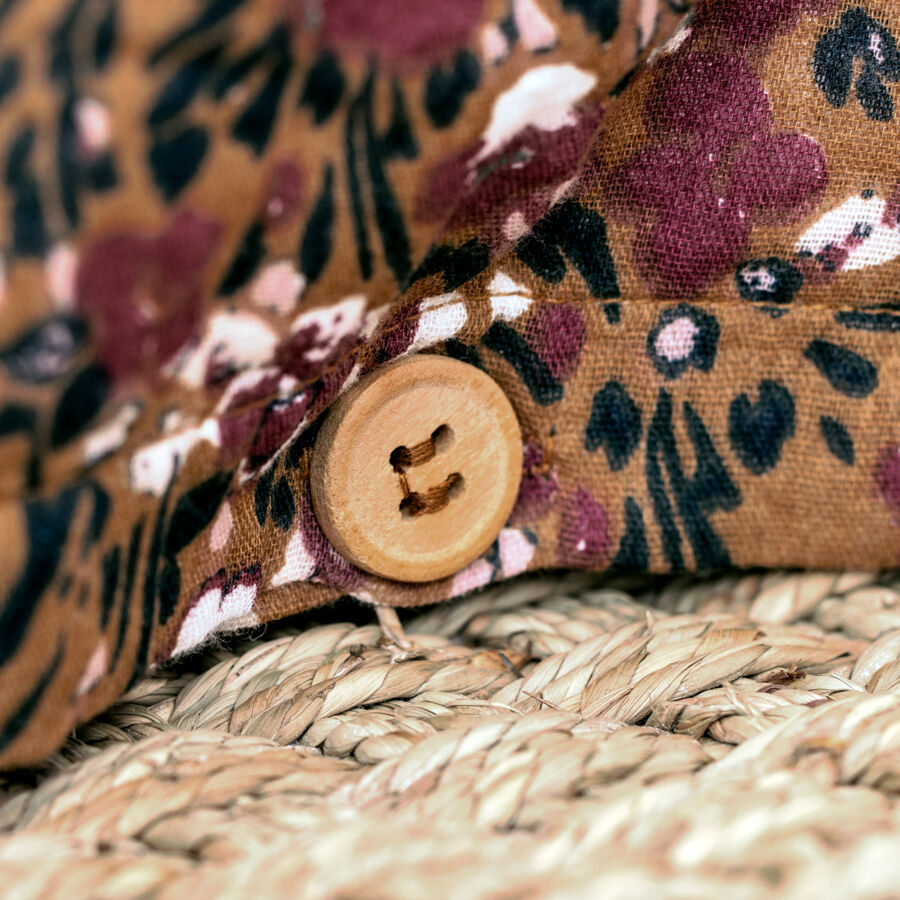 Bettbezug aus Baumwoll-Gaze (260 cm) Constance Camel