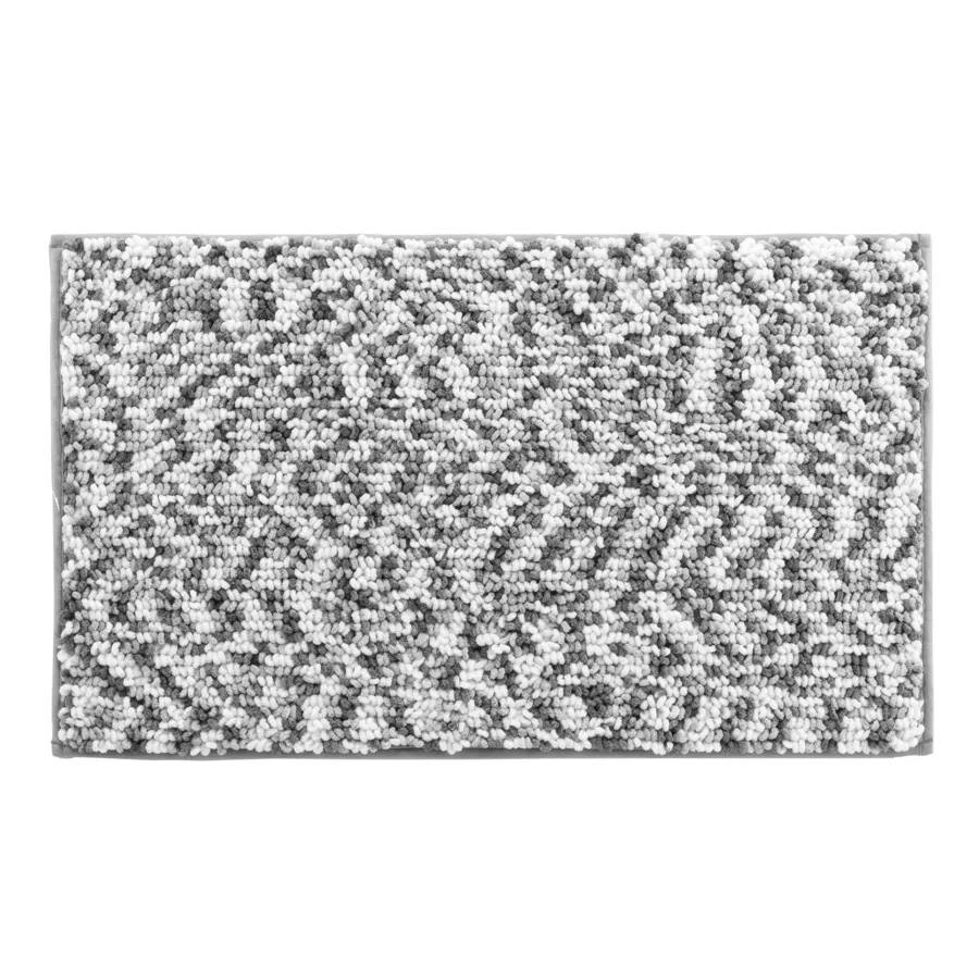 Alfombra de baño de microfibra (45 x 75 cm) Friza Gris antracita