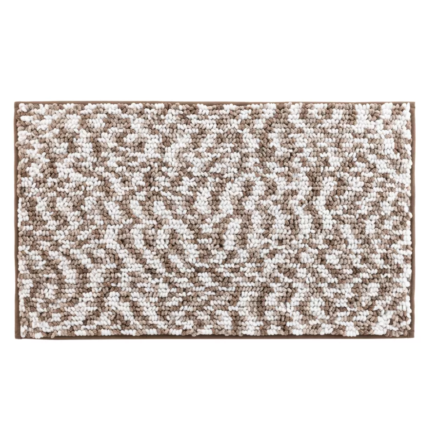 Alfombra de baño de microfibra (45 x 75 cm) Friza Marrón