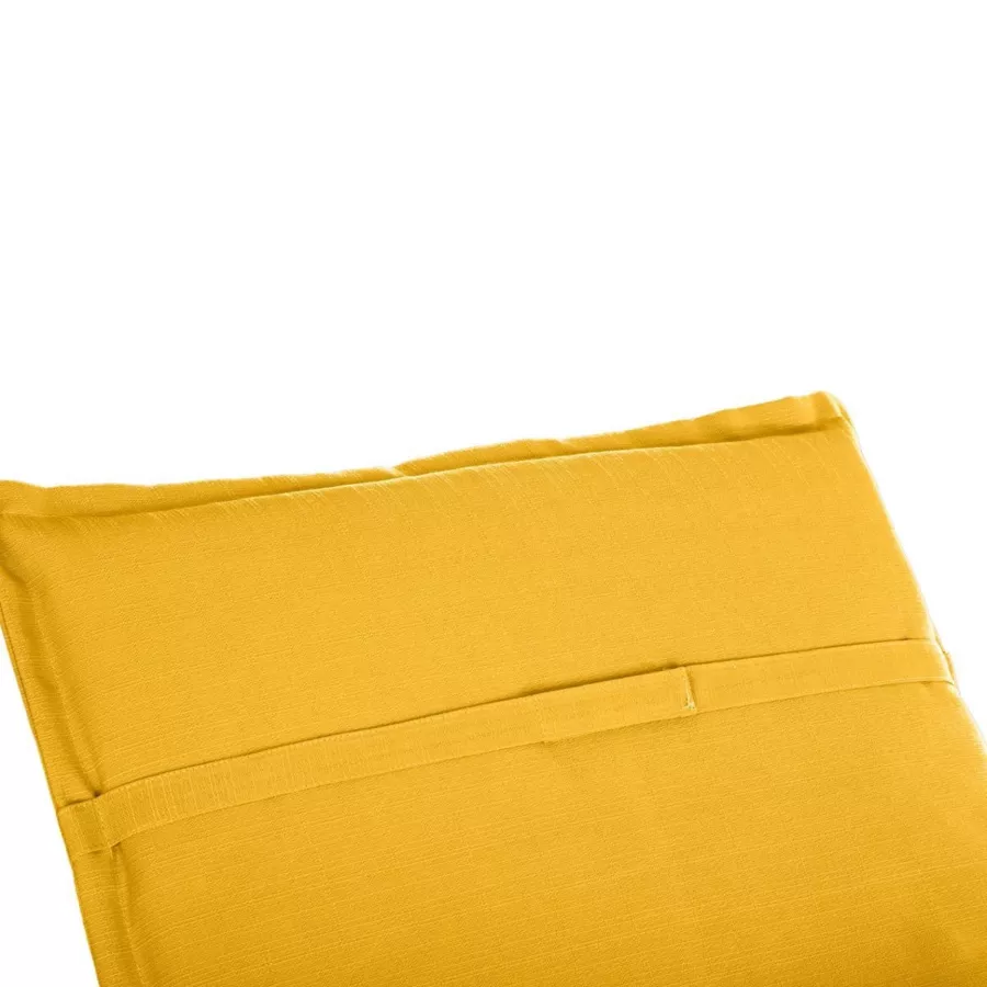Coussin de transat déhoussable (L190 cm) Korai  Jaune moutarde