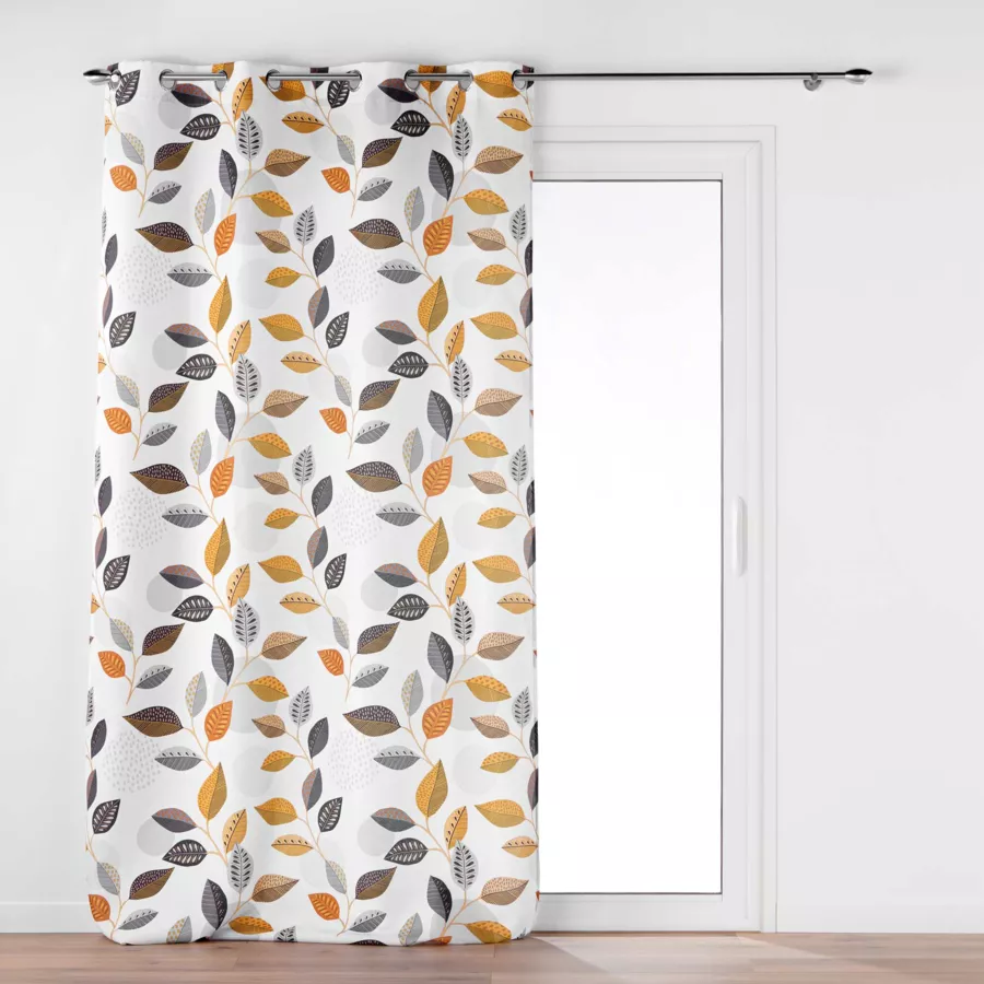 RIDEAU A OEILLETS 140 x 260 CM POLYESTER IMPRIME VAHINE