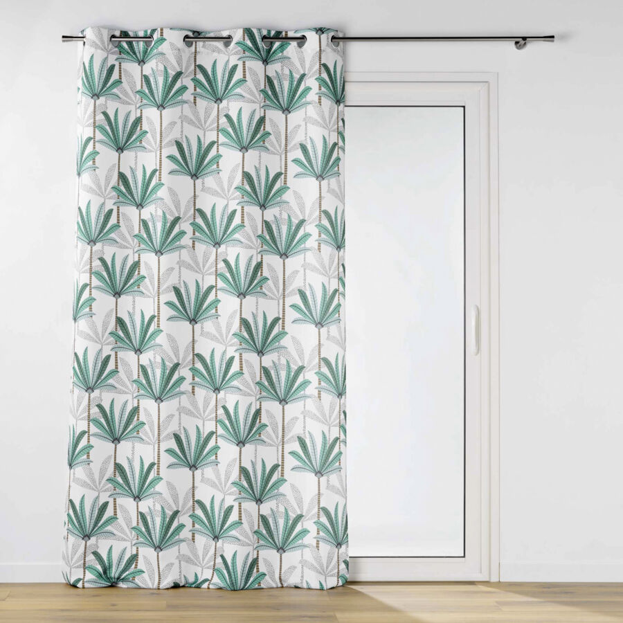Rideau polyester (140 x 260 cm) Oasis Vert