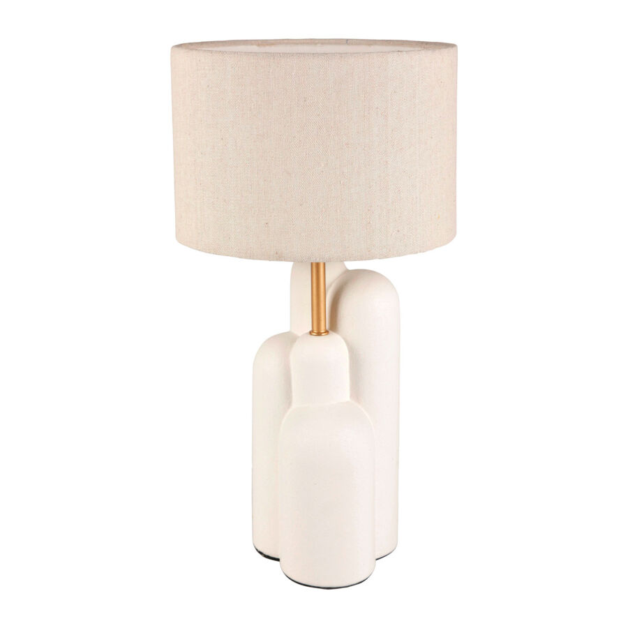 Lampada da tavolo ceramica (H43 cm) Dune Bianco