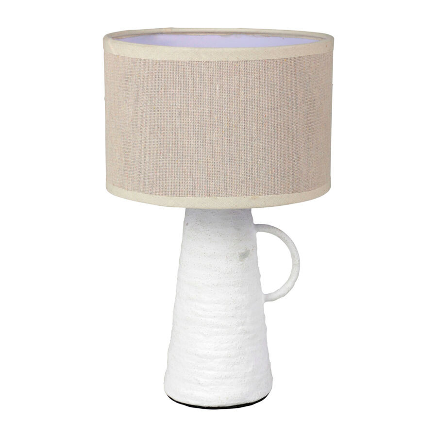 Lámpara de mesa ánfora (H28,5 cm) Abisko Blanco