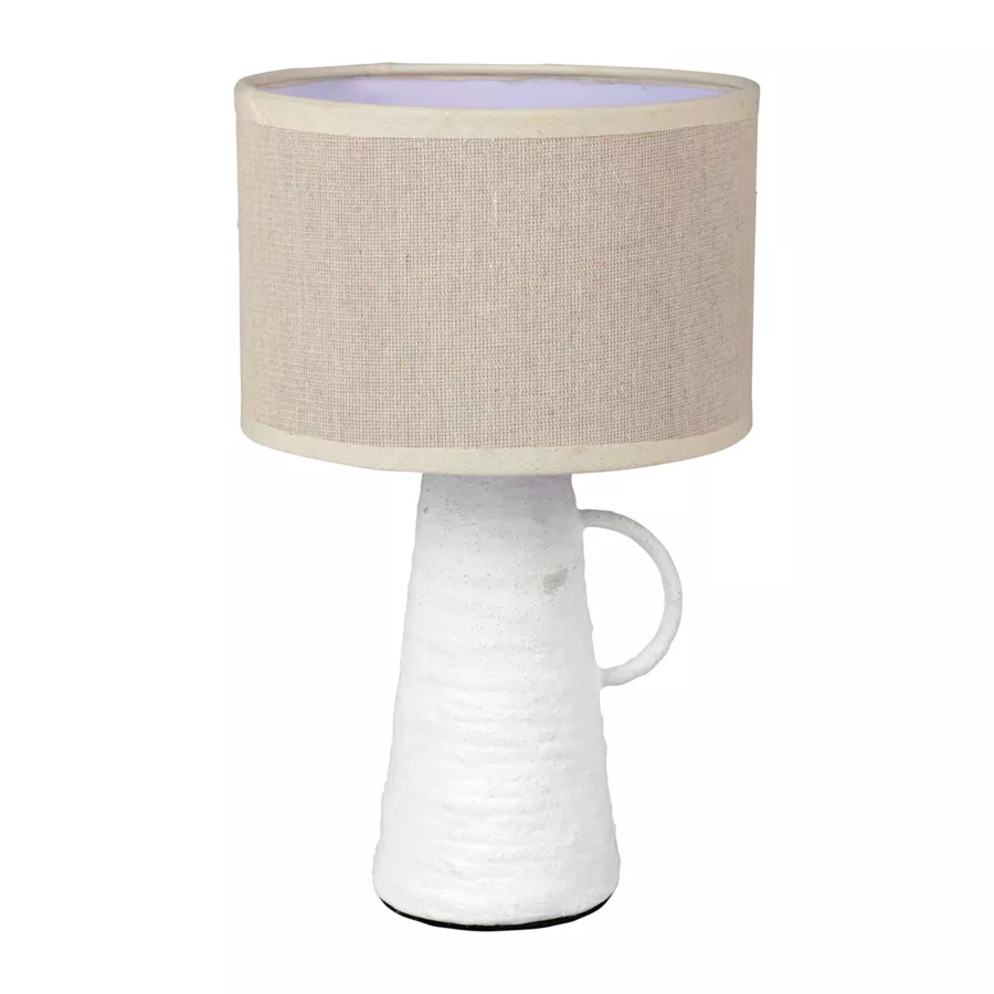 Lámpara de mesa ánfora (H28,5 cm) Abisko Blanco