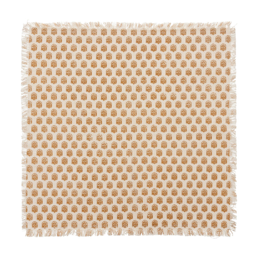 Set di 2 tovaglioli cotone (40 x 40 cm) Indie Beige