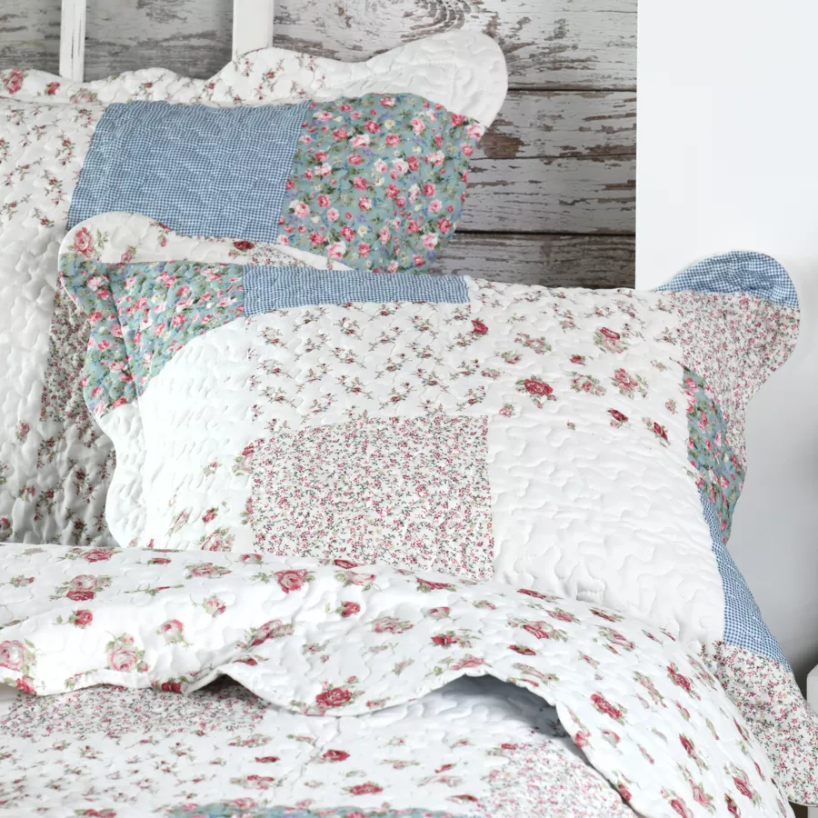 Colcha y fundas de almohada (260 x 240 cm) Agnes Multicolor