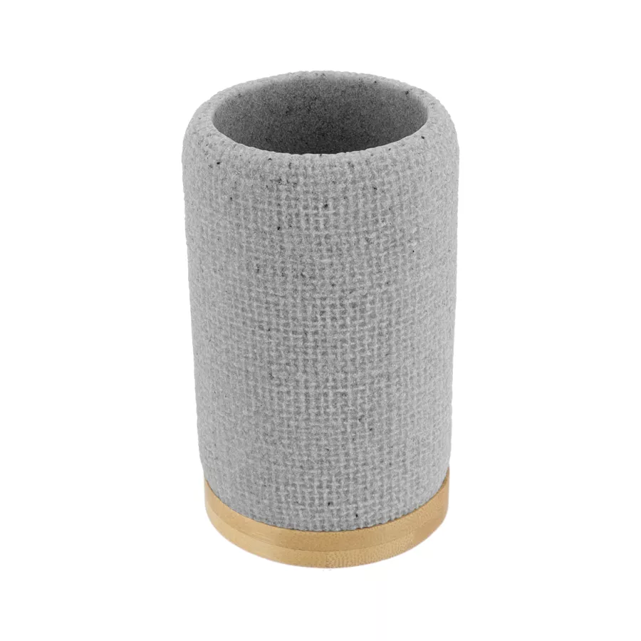Set de accesorios de baño efecto Malla Gris
