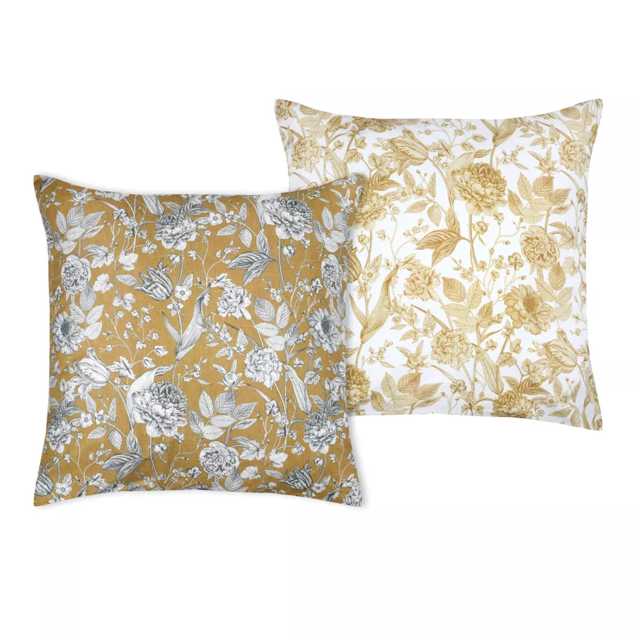 JACINTHE TAIE SAC 63X63 MOUTARDE