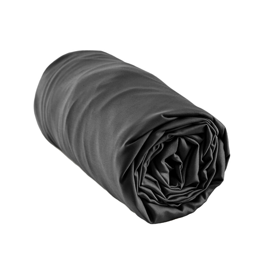 Drap housse satin de bambou (180 x 200 cm) Salomé Noir