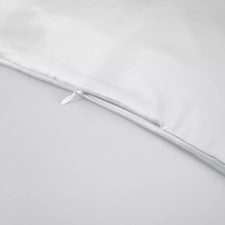 Housse de couette satin de bambou (240 x 220 cm) Salomé Blanc chantilly
