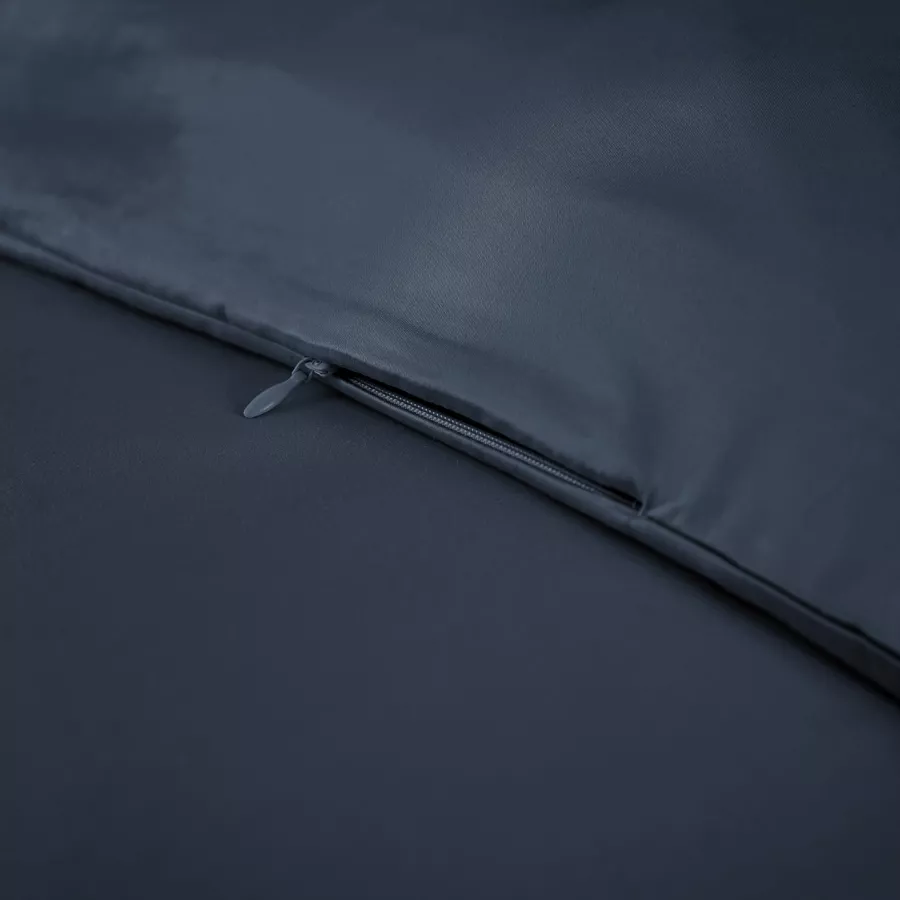 Housse de couette satin de bambou (240 x 220 cm) Salomé Bleu nuit