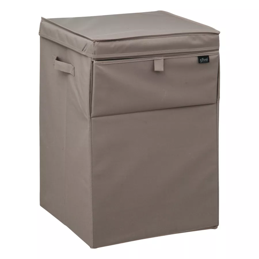 Cesto portabiancheria pieghevole (36 x 36 x 55 cm) Colorama Beige