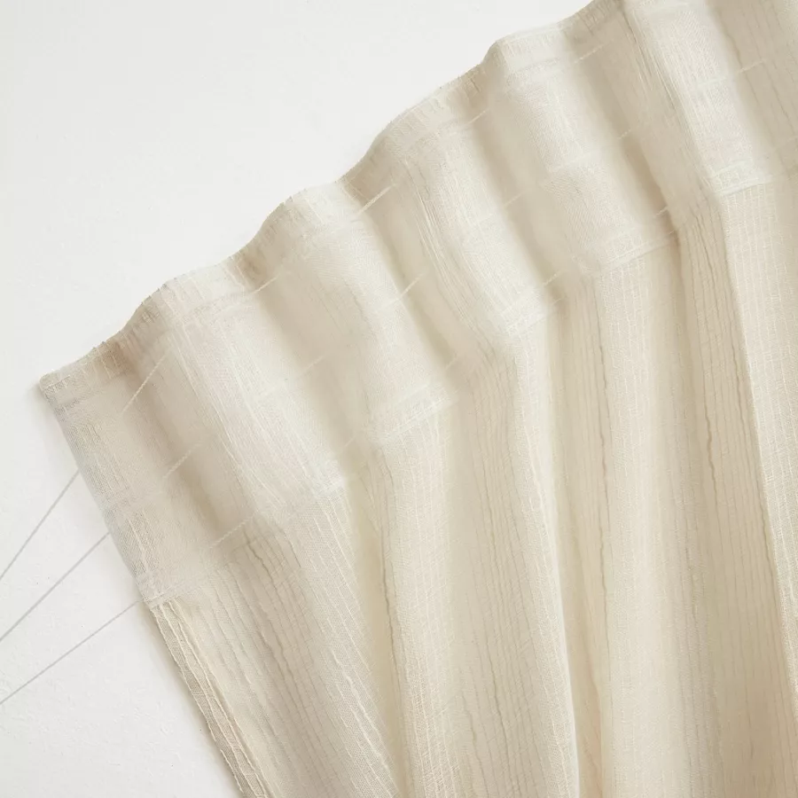 Visillo con cinta fruncidora (140 x 240 cm) Raphaël Beige