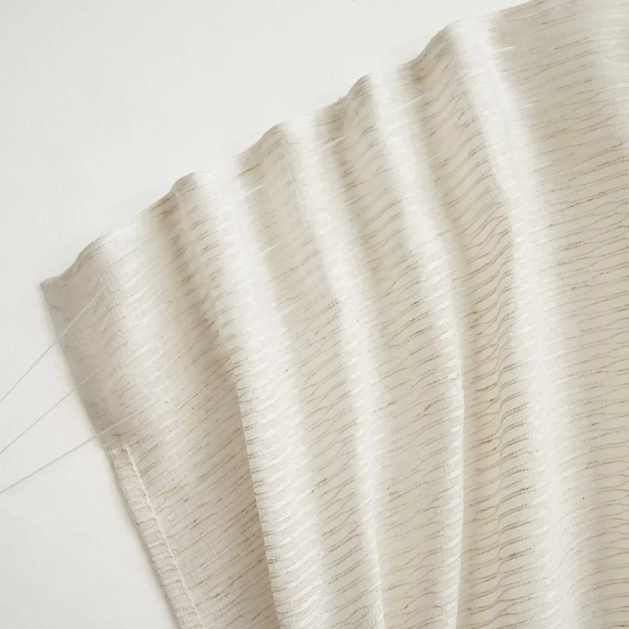 Vitrage met roede schuifzoom (140 x 240 cm) Maël Beige
