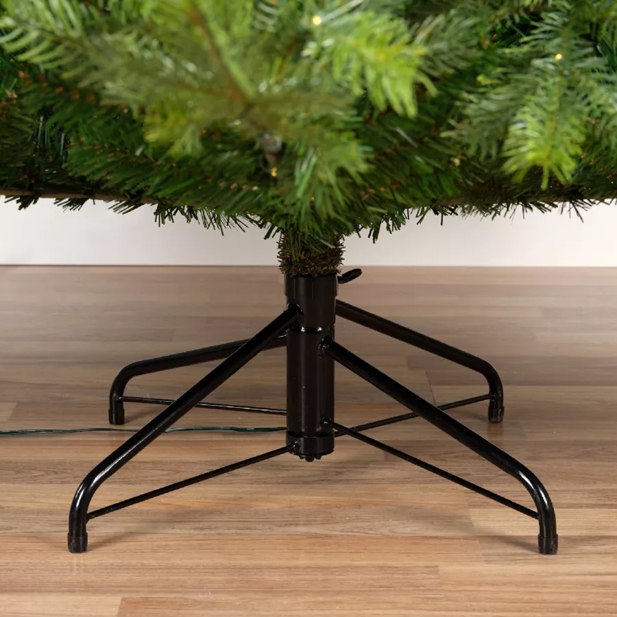 Árbol artificial de Navidad con luces 400 LED H180 cm Glorious Verde abeto