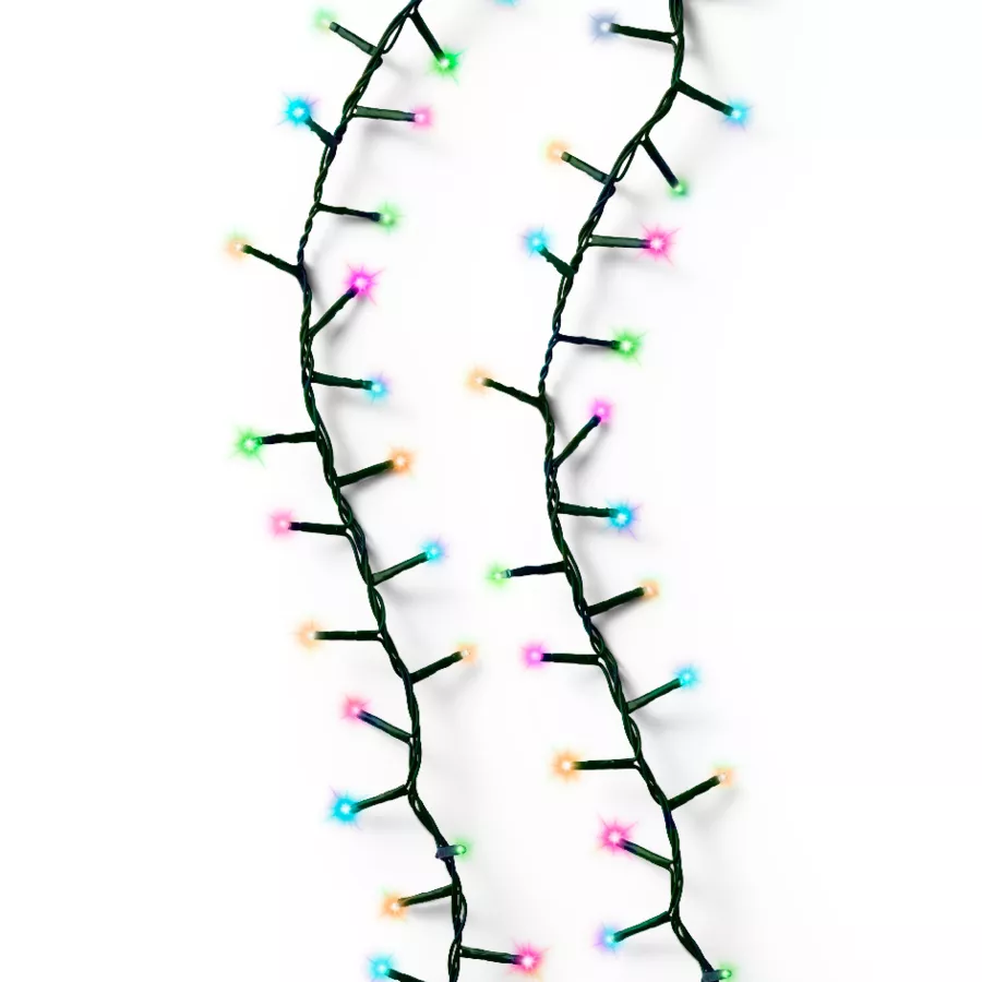 Lichtslinger 34 m 1500 LED groene kabel NewLuxe Pastel Multicolor
