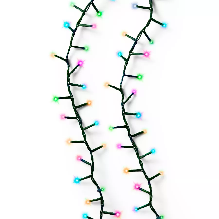 Guirlande lumineuse 16 m 750 LED câble vert NewLuxe Multicolore pastel