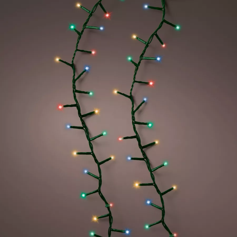 Guirlande lumineuse 45 m 2000 LED câble vert NewLuxe Multicolore