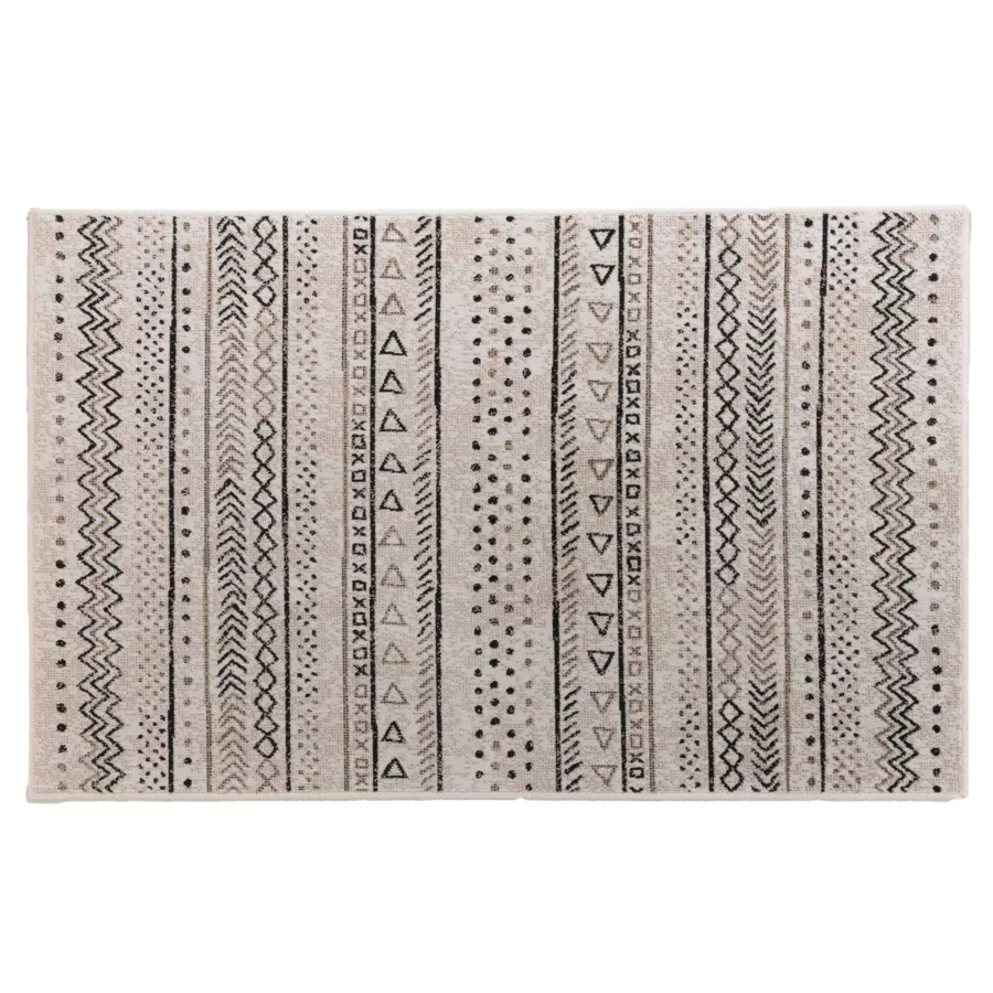 TAPIS RECTANGLE 68 x 110 CM VISCOSE TISSEE TALLULAH NATUREL