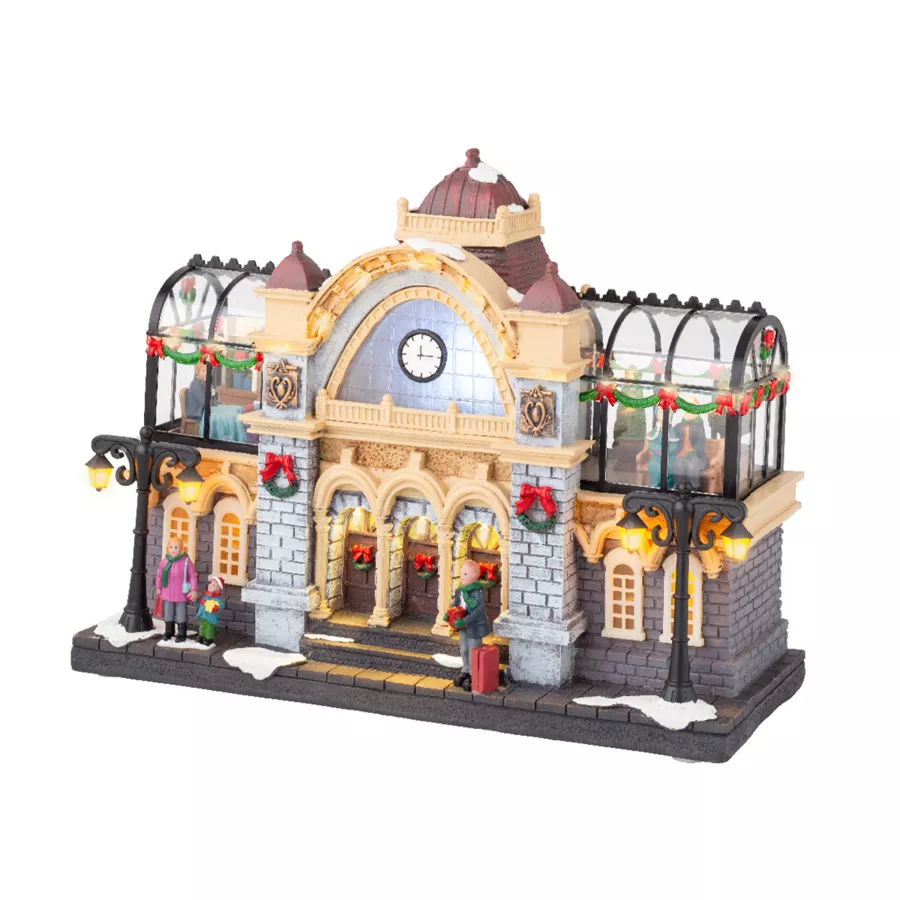 Helder en muzikaal Kerstdorp Treinstation